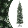 vidaXL Dirbtinė siaura Kalėdų eglutė su stovu, 120cm, PVC
