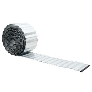 vidaxl Vejo kra&scaron;tas 5 m x 10 cm Galvanizuotas plienas Sidabrinė