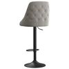 vidaXL Baro taburetės, 2vnt., &scaron;viesiai pilkos spalvos, aksomas