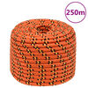 vidaXL Valties virvė, oranžinės spalvos, 14mm, 250m, polipropilenas