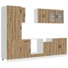 vidaXL Virtuvinių spintelių komplektas, 8 dalių, Kalmar, artisano