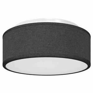 vidaXL Lubų lemputė su prožektoriais Juoda 30 x 30 x 13,5 cm audinys