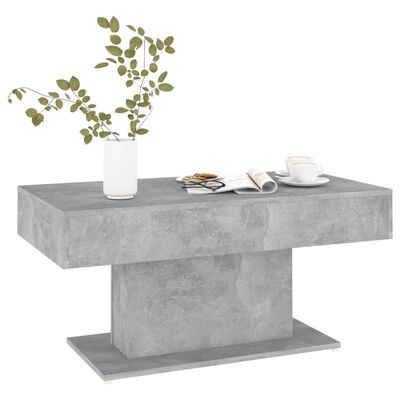 vidaXL Kavos staliukas, betono pilkos spalvos, 96x50x45cm, MDP