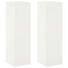 vidaXL Augalų stovas 2 pcs Balta 30 x 30 x 100 cm Plienas