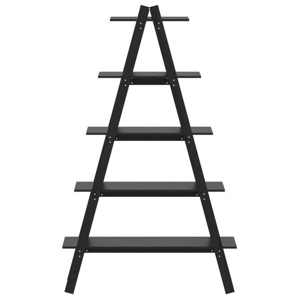 vidaXL Lentyna, 5 aukštų, 110x40x180,5cm, pušies masyvas, A formos