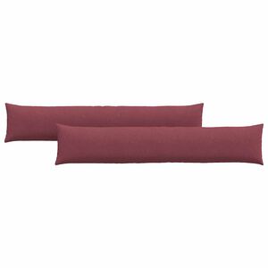 vidaXL Sofa Pagalvės 2 pcs Vyno raudona 200 x 40 cm audinys