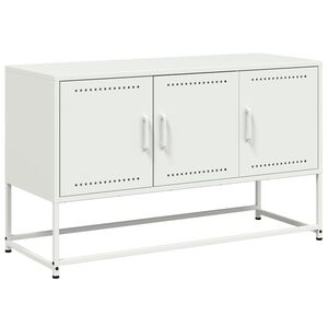 vidaXL Televizoriaus spintelė, balta, 100,5x39x60,5cm, plienas