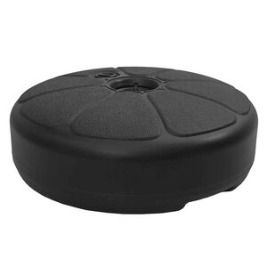 vidaXL Skėčio pagrindas, juodas, pildomas smėliu/vandeniu, 15l