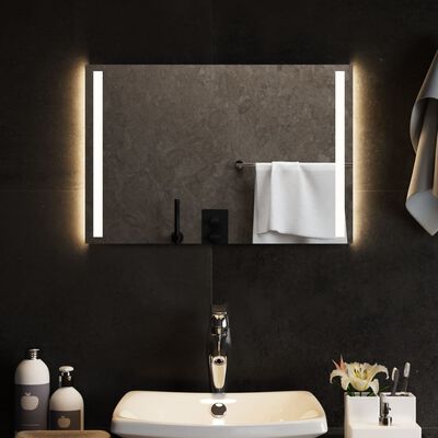 vidaXL Vonios kambario LED veidrodis, 60x40cm