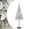 vidaXL Kalėdų eglutė su 150 LED s stovu Balta 120 cm PE ir Plienas