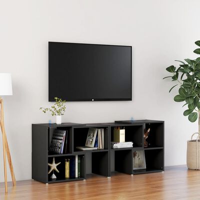 vidaXL Televizoriaus spintelė, juodos spalvos, 104x30x52cm, MDP