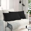 vidaXL Sofa Pagalvės 2 pcs Juoda 80 x 40 cm audinys