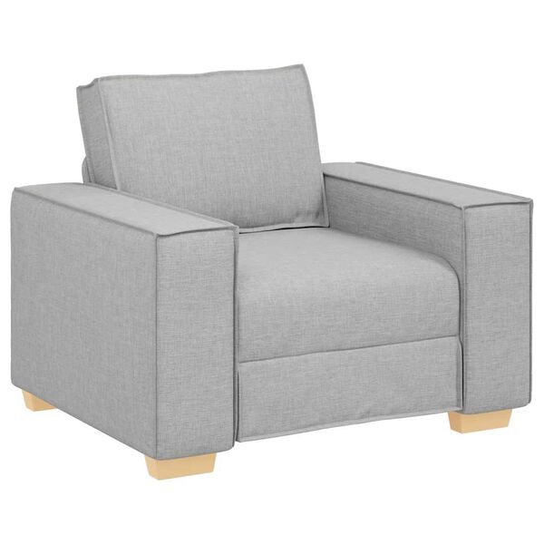 vidaXL Sofa-kėdė, debesų pilka, 60 cm, audinys