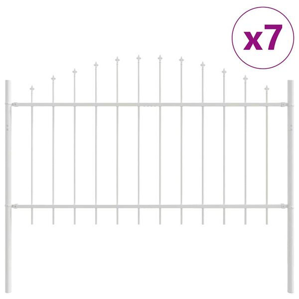 vidaXL Sodo tvora 7 pcs Balta 170 x 140 cm