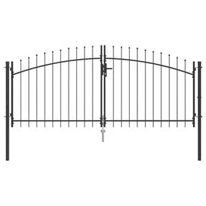 vidaXL Dviejų durų vartai WOERDEN 299,5 x 149,5 cm Plienas Užrakintas
