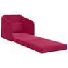 vidaXL Sofa lova Vyno raudona 65 x 80 x 83 cm Aksomas