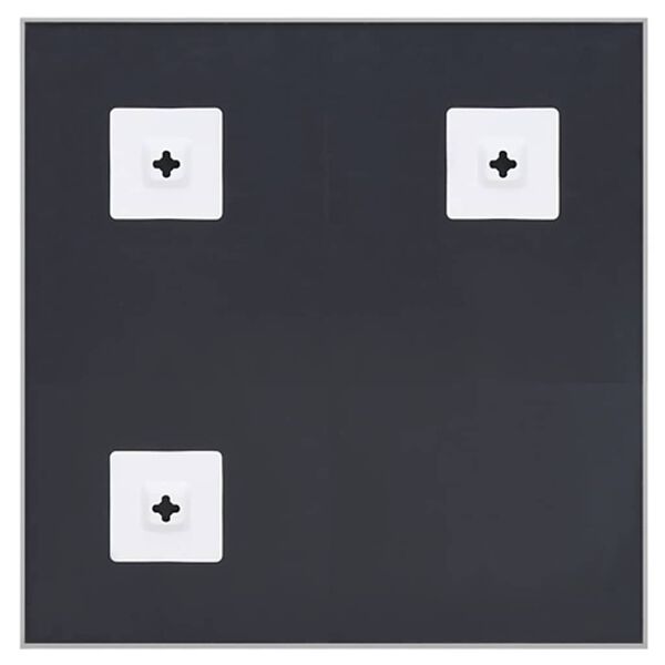 vidaXL Veidrodis, sidabrinės spalvos, 60x60 cm