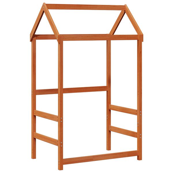 vidaXL Dieninė lova 2 pcs Va&scaron;ko ruda Kietos pu&scaron;ies mediena