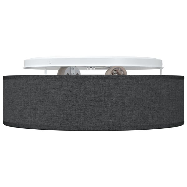 vidaXL Lubų lemputė Juoda 38 x 13.5 cm audinys