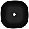 vidaXL Praustuvas, juodos sp., 42,5x42,5x14,5cm, keramika