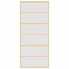 vidaXL Stumdomos durys, auksinės, 90x205cm, ESG stiklas ir aliuminis