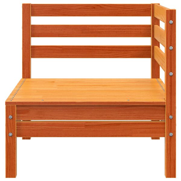 vidaXL Kampinė sodo sofos dalis, va&scaron;ko ruda, pu&scaron;ies medienos masyvas