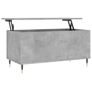 vidaXL Kavos staliukas, betono pilkas, 90x44,5x45cm, apdirbta mediena