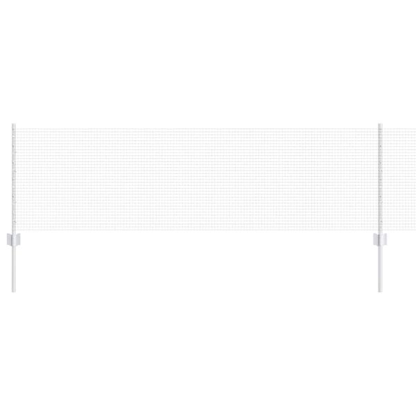 vidaXL Tvora su stulpais Sidabro 0,6 x 10 m Plienas