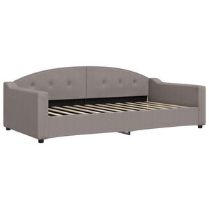 vidaXL Sofa, taupe spalvos, 100x200cm, audinys