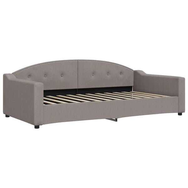 vidaXL Sofa, taupe spalvos, 100x200cm, audinys