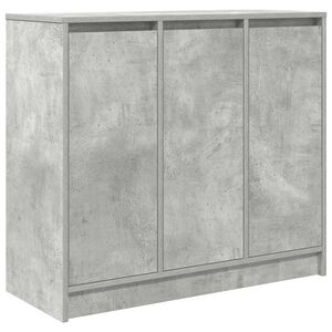 vidaXL &Scaron;oninė spintelė, betono pilka, 85x34x76 cm, apdirbta mediena