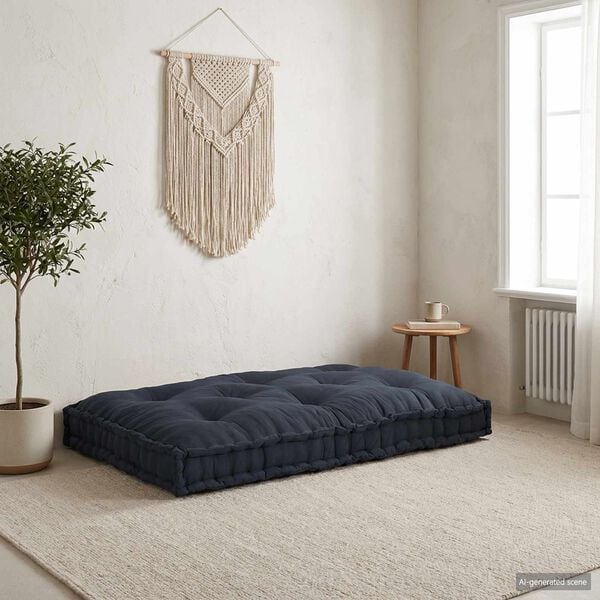 vidaXL &Scaron;iuolaikinis sofos pagalvėlė Antracito 120 x 80 x 12 cm Audinys