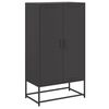 vidaXL Komoda, juodos spalvos, 68,5x38,5x123,5cm, plienas