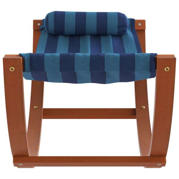 vidaXL Vaikiškas supamas hamakas, mėlynos spalvos, audinys, dryžuotas