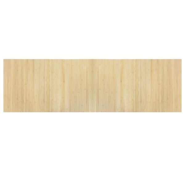 vidaXL Kilimas, &scaron;viesus natūralus, 60x200cm, bambukas, stačiakampis