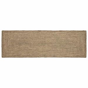 vidaXL Zoninės kiliminės dangos Natūrali ir juoda 80 x 200 cm Džiutas