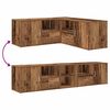 vidaXL Kampinė spintelė, medienos spalvos, 200x40x45cm, mediena