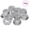 vidaXL Hex veržlė 9000 vnt. Sidabro Metalas