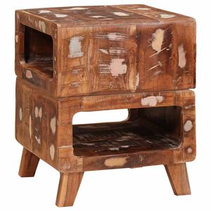 vidaXL Žurnalinis staliukas Ruda 40 x 40 x 49 cm Kietas atkurtas medis