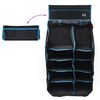 vidaXL Kabinamasis palapinės organizatorius 10 kišenių Juoda