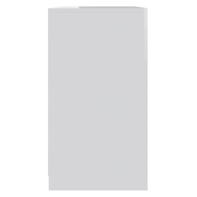 vidaXL Šoninė spintelė, baltos spalvos, 70x40,5x75cm, MDP, blizgi