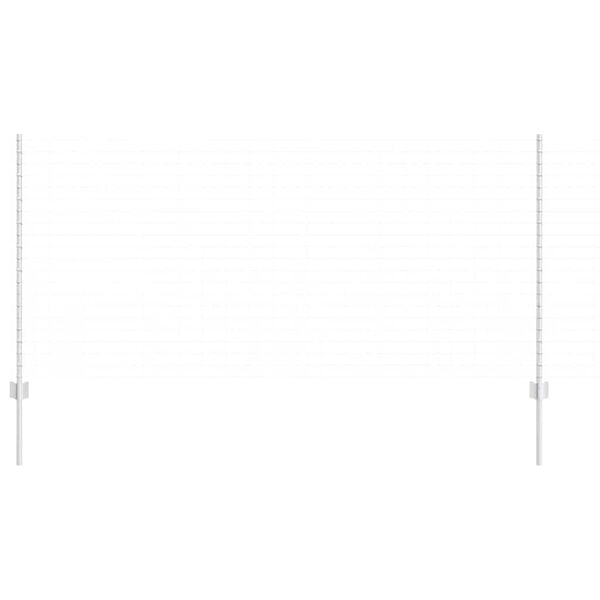 vidaXL Tvorelės stulpas 22 pcs Sidabro 160 cm Plienas