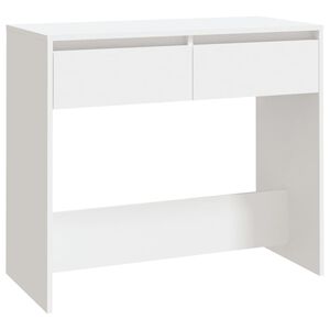 vidaXL Konsolinis staliukas, baltos spalvos, 89x41x76,5cm, plienas