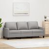 vidaXL Trivietė sofa, &scaron;viesiai pilkos spalvos, 180cm, audinys