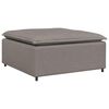 vidaXL Modulinė sofa, pakojų modulis, pilkai ruda, 100x100x48 cm