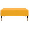 vidaXL Dvivietė sofa-lova su pakoja, geltonos spalvos, aksomas