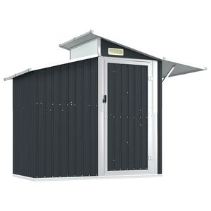 vidaXL Sodo pa&scaron;iūrė, antracito, 270x130x208,5cm, galvanizuotas plienas