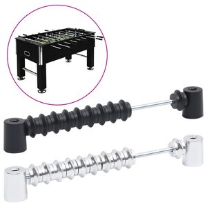 vidaXL Stalo futbolo rezultatų suvestinės, 2 vnt., juoda ir sidabrinė