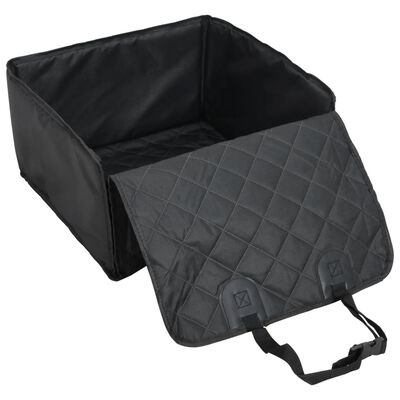 vidaXL Automobilio sėdynė šunims, juodos spalvos, 45x45x25/55cm