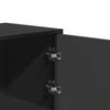 vidaXL Highboard Black 68x35x106,5 cm Mediena ir metalas